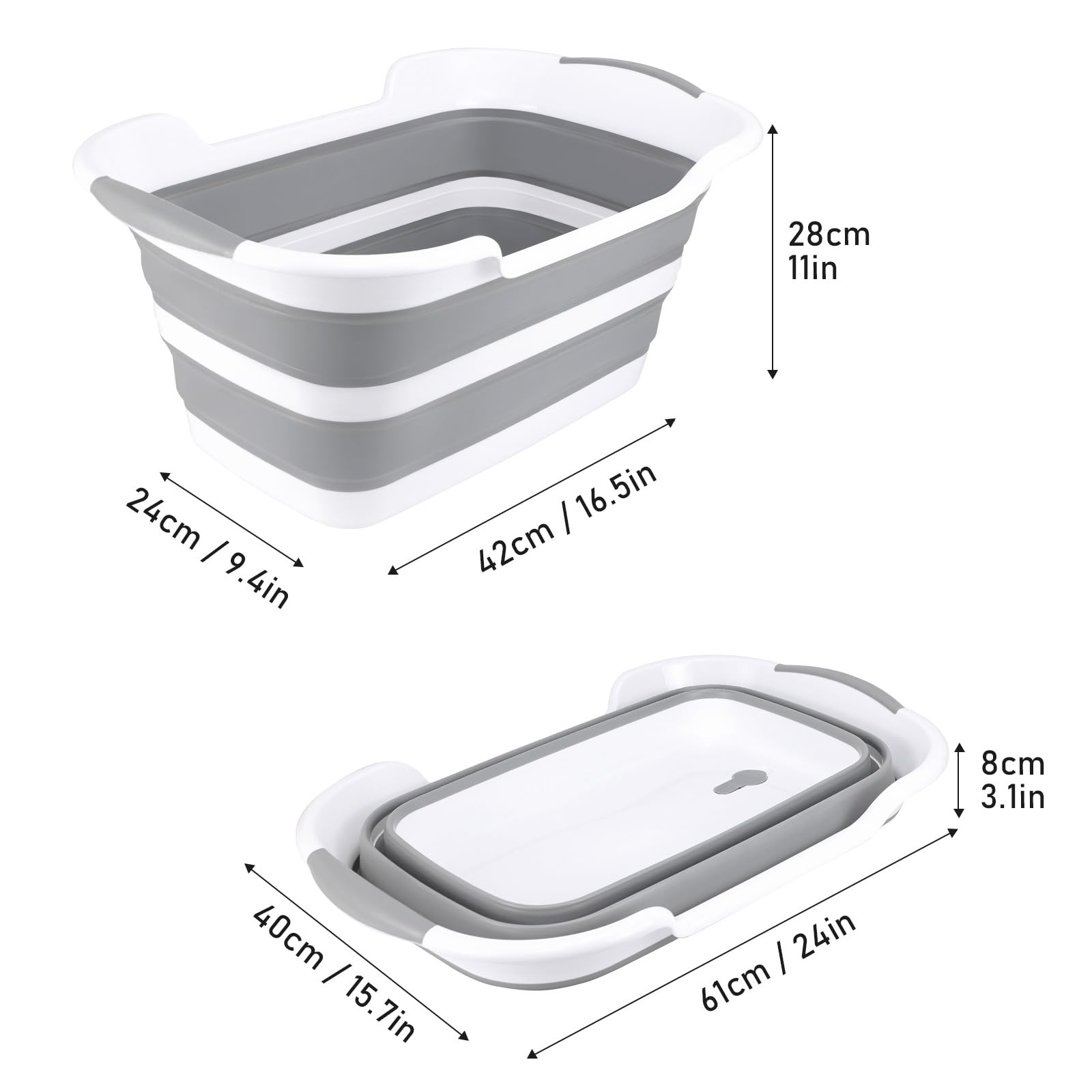 ddLUCK bath tub with drainage hole in use for quick water removal