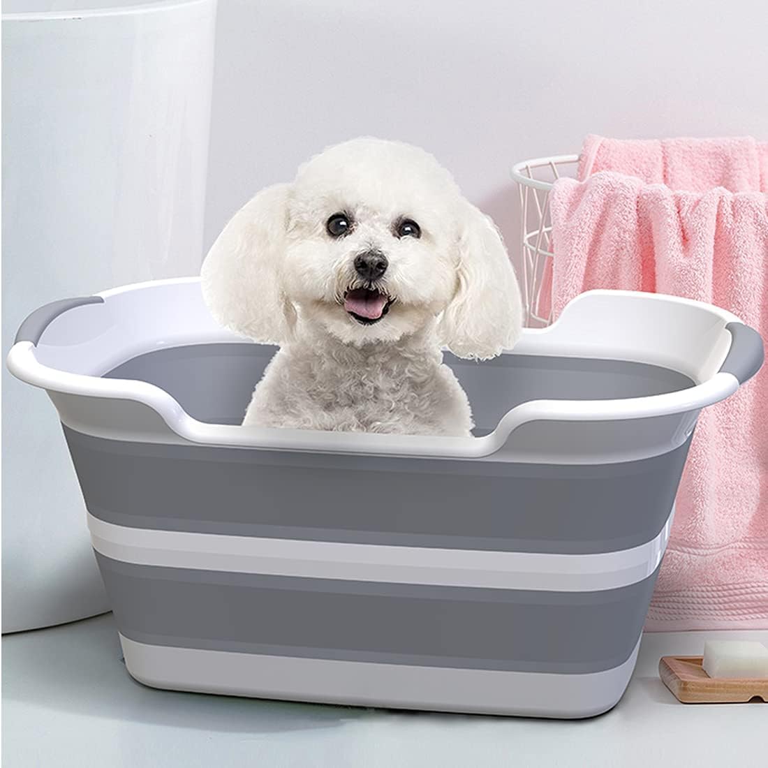 ddLUCK travel-friendly tub fits in car trunk for camping