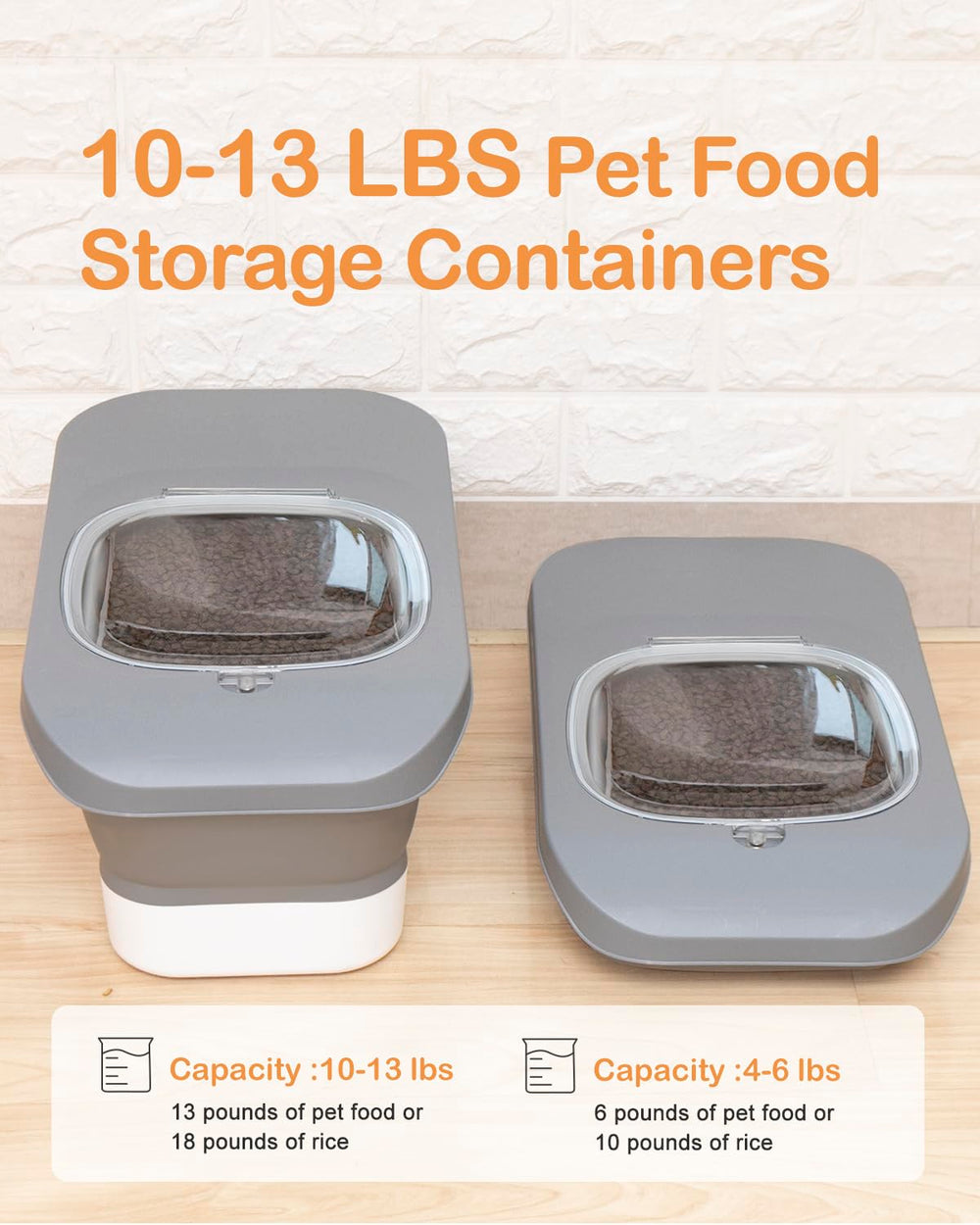 DDMOMMY airtight dog food bin keeps moisture out for fresher meals.