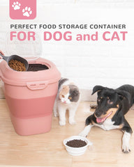 DDMOMMY airtight dog food container lids keep kibble fresh and moisture-free.