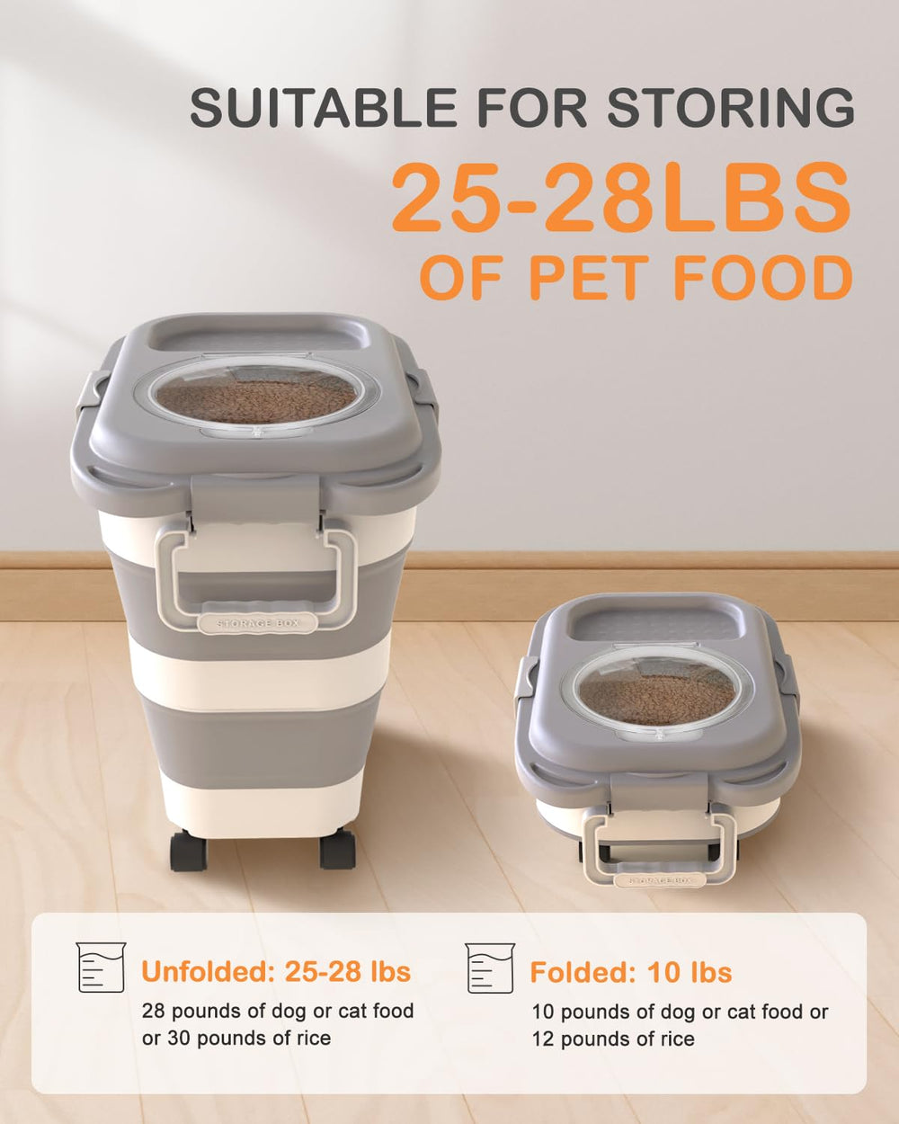 DDMOMMY airtight seals ensure moisture control for pet meals.