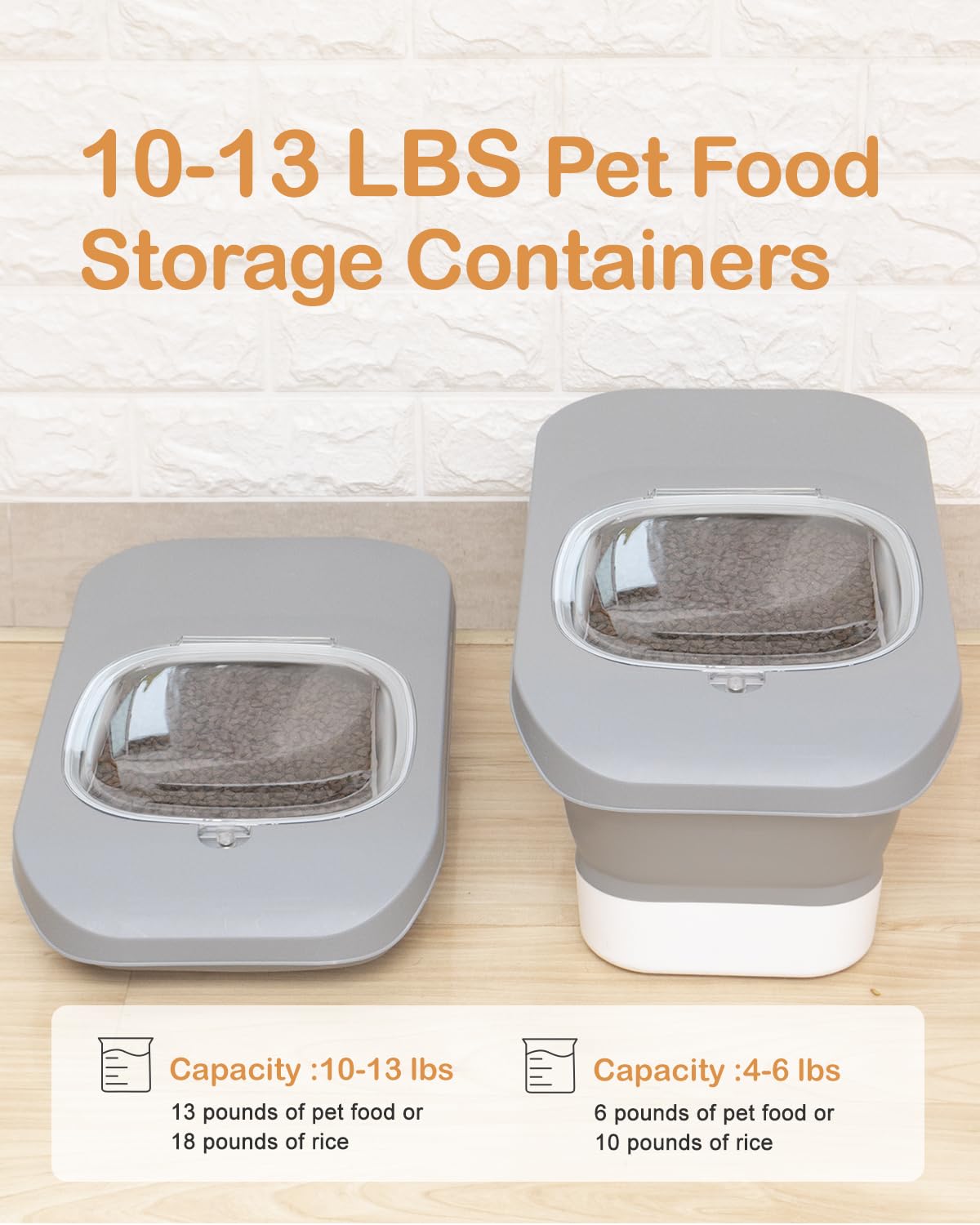 DDMOMMY cat-dog food container 2-pack offers convenient feeding organization.