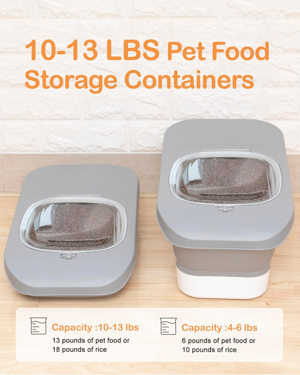 DDMOMMY cat-dog food container 2-pack offers convenient feeding organization.