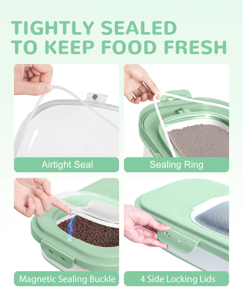 DDMOMMY collapsible pet-food container saving space in compact kitchens.
