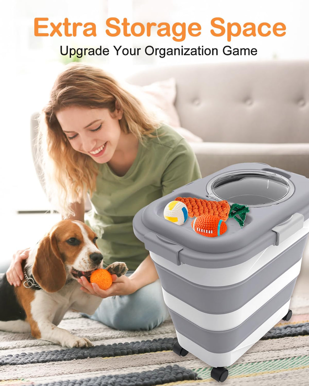 DDMOMMY dog food scoop included for simple serving.