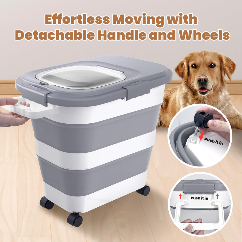 DDMOMMY dog food scoop included for quick, mess-free serving