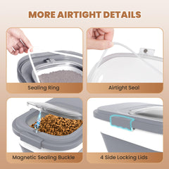 DDMOMMY folded storage bin compact for cabinet or hanging storage