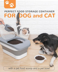 DDMOMMY pet food scoop enables precise portions during feeding.