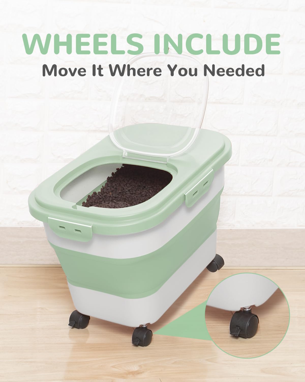 DDMOMMY sealed dry-food container helps keep contents fresh and moisture-free.