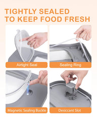 DDMOMMY silicone dog bowl shown for easy, mess-free mealtime.