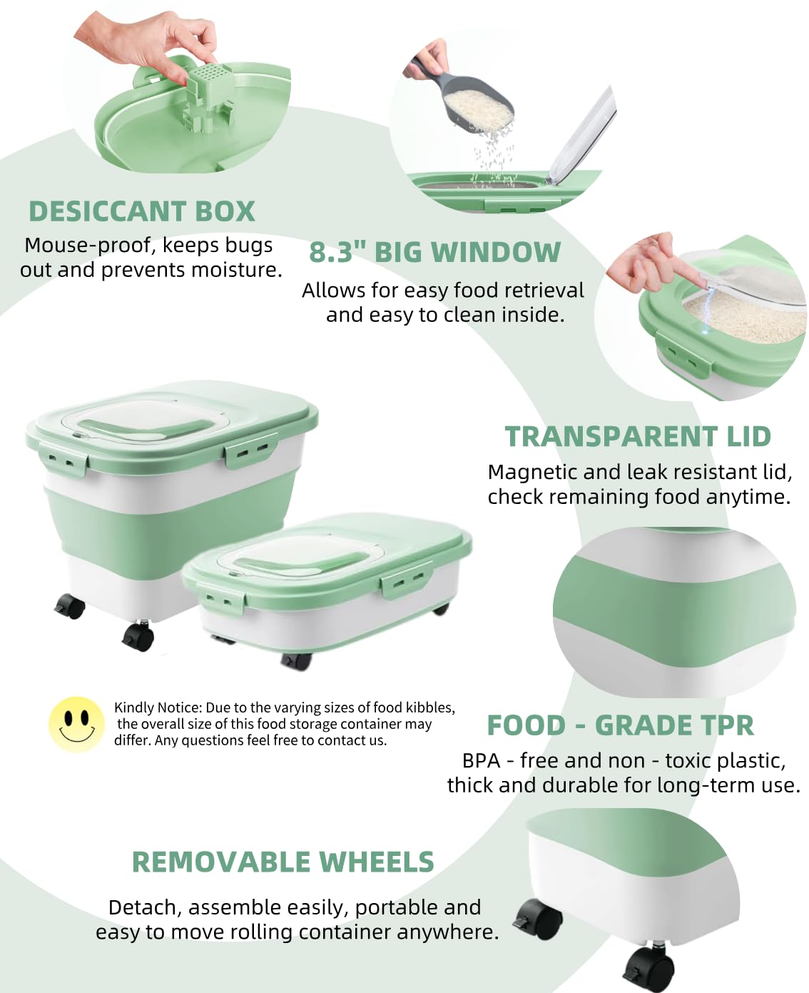 DDMOMMY small serving container for portion control at mealtime.