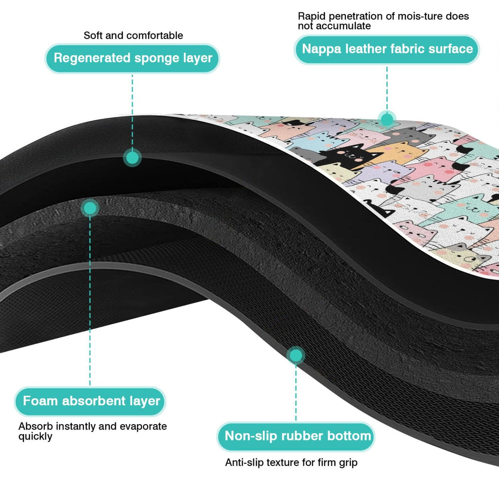 DDPODNQAK Water-absorbent design helps catch spills from water bowls.