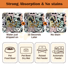 DDPODNQAK Waterproof mat blocks liquids from seeping to floors, easy to wipe.