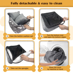 DDPODNQAK dog car seat waterproof oxford fabric for easy cleaning