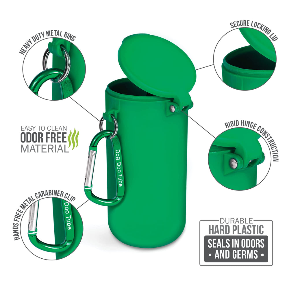 DDT Doo Tube carabiner attaches to leash for easy carrying