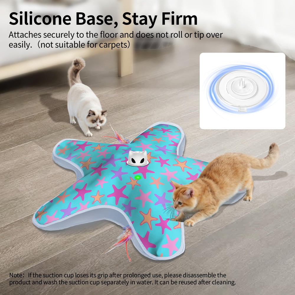 ddxcoo cat toy standby mode with touch activation for on-demand play.