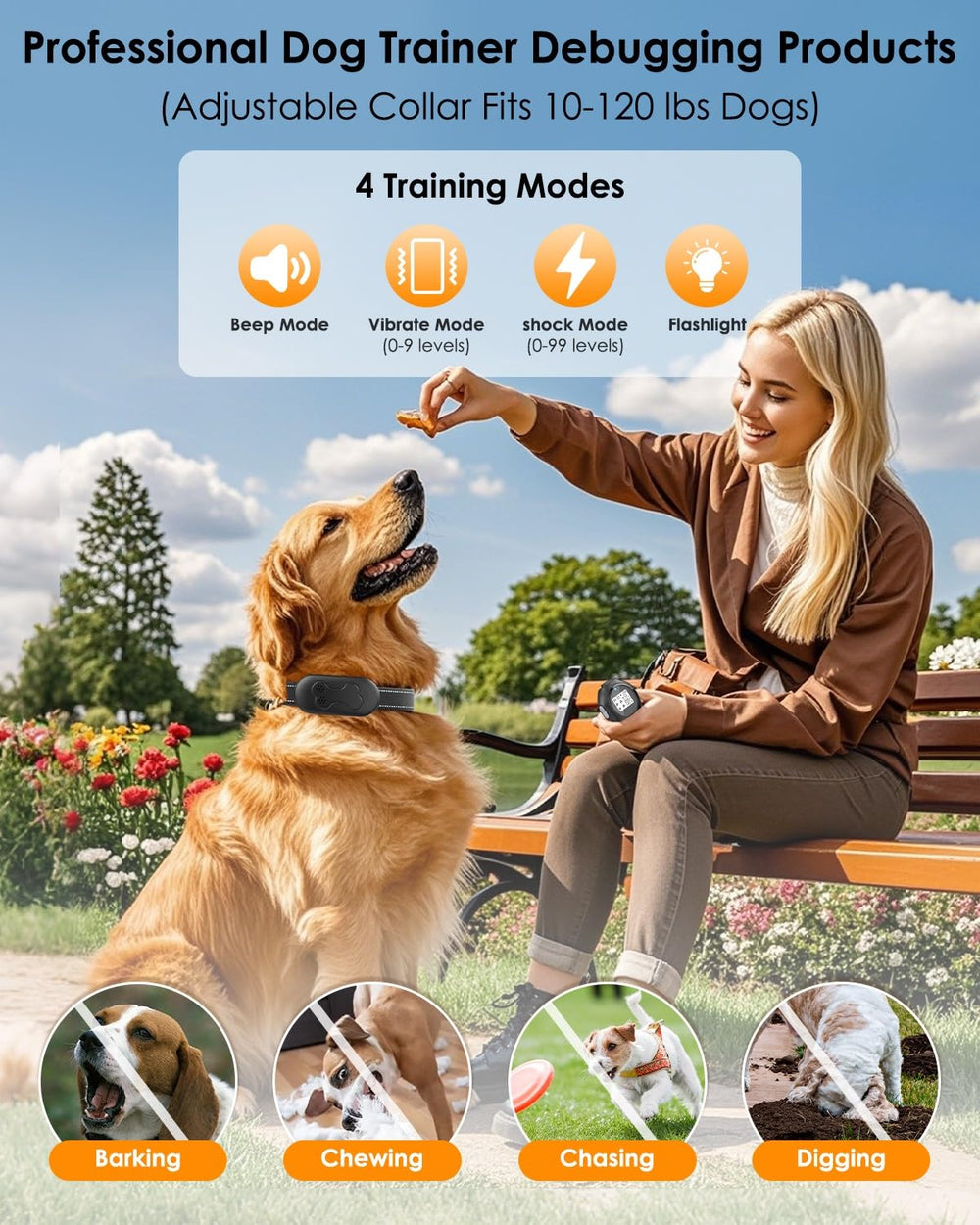 DDZ collar offers 2000 ft range for responsive training in parks and yards.