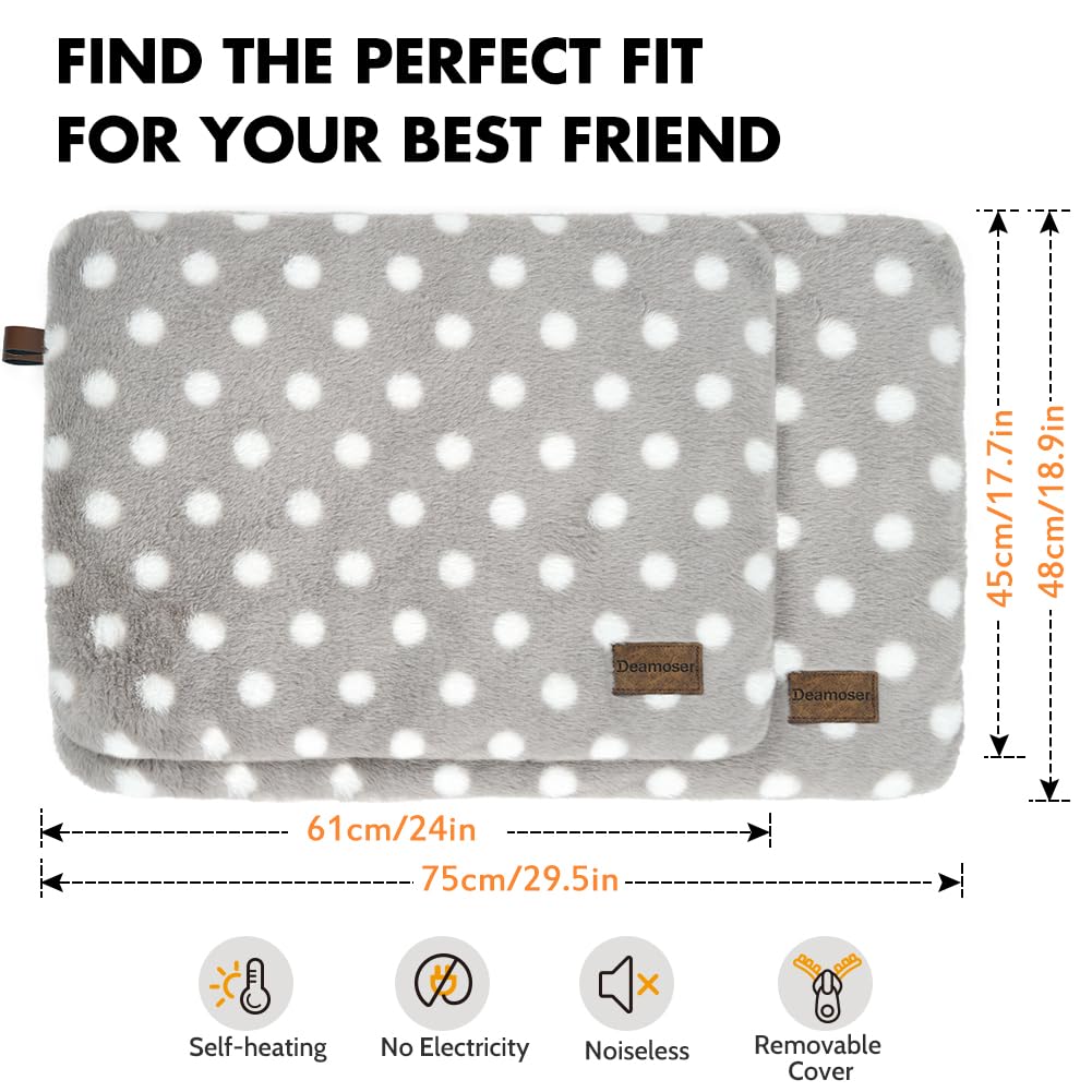 Deamoser self warming cat mat removable cover for easy machine washing.