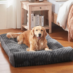 DEBANG HOME bed front view showing plush top and durable sides.