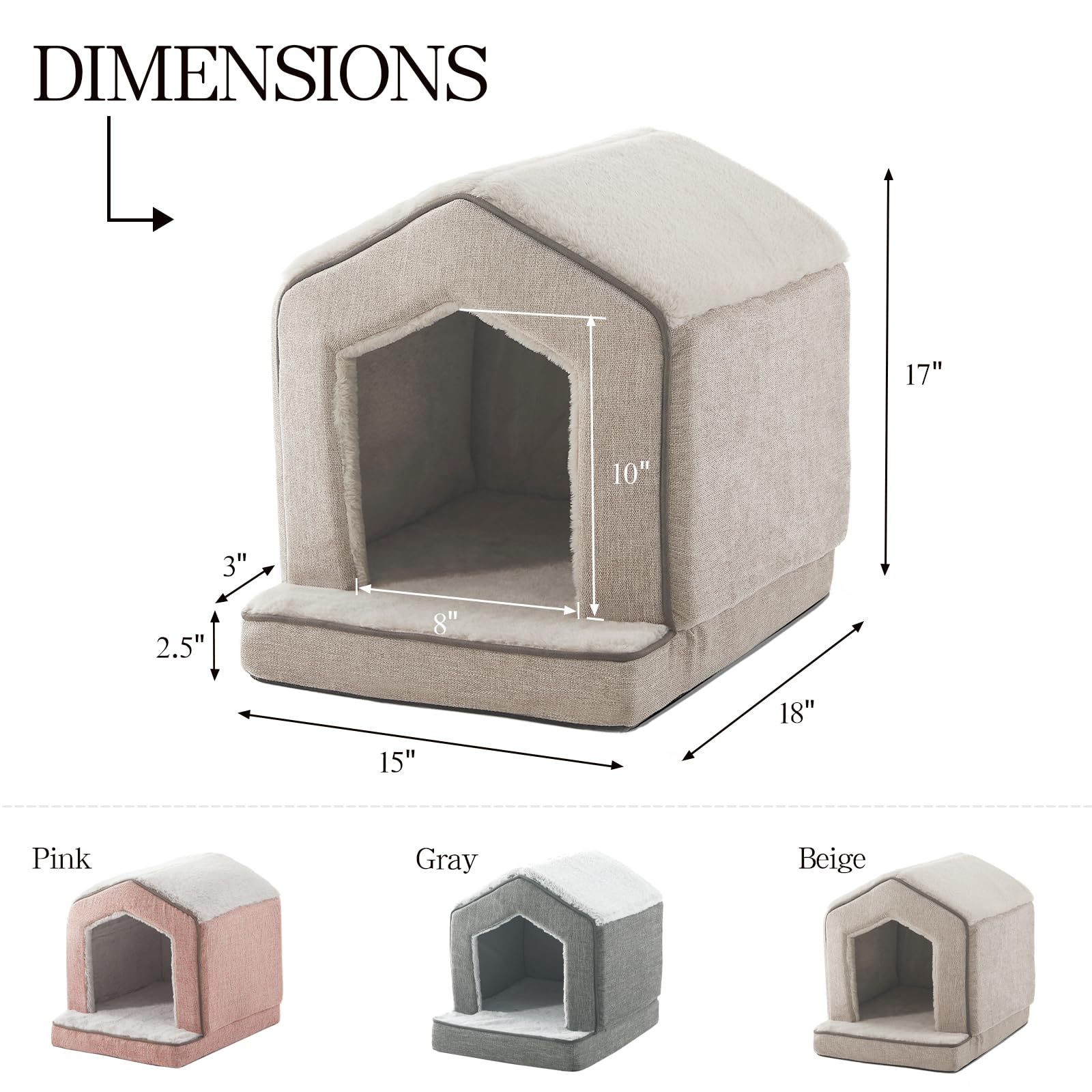 DEBANG HOME cat bed cushion inside view highlighting plush comfort for lounging.