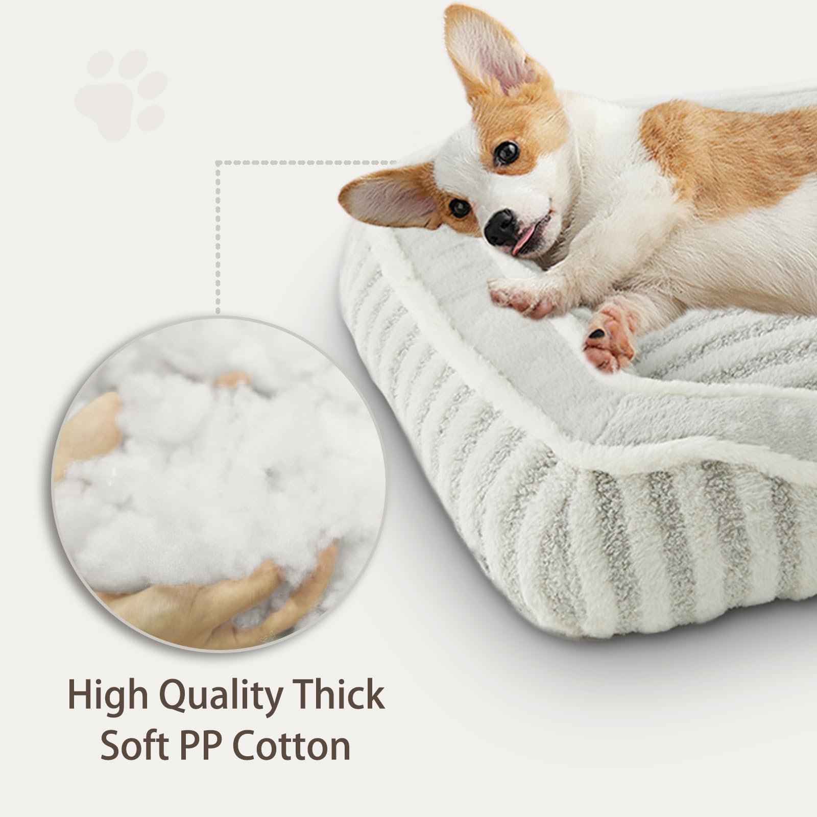 DEBANG HOME dog bed non-slip bottom prevents sliding on smooth floors