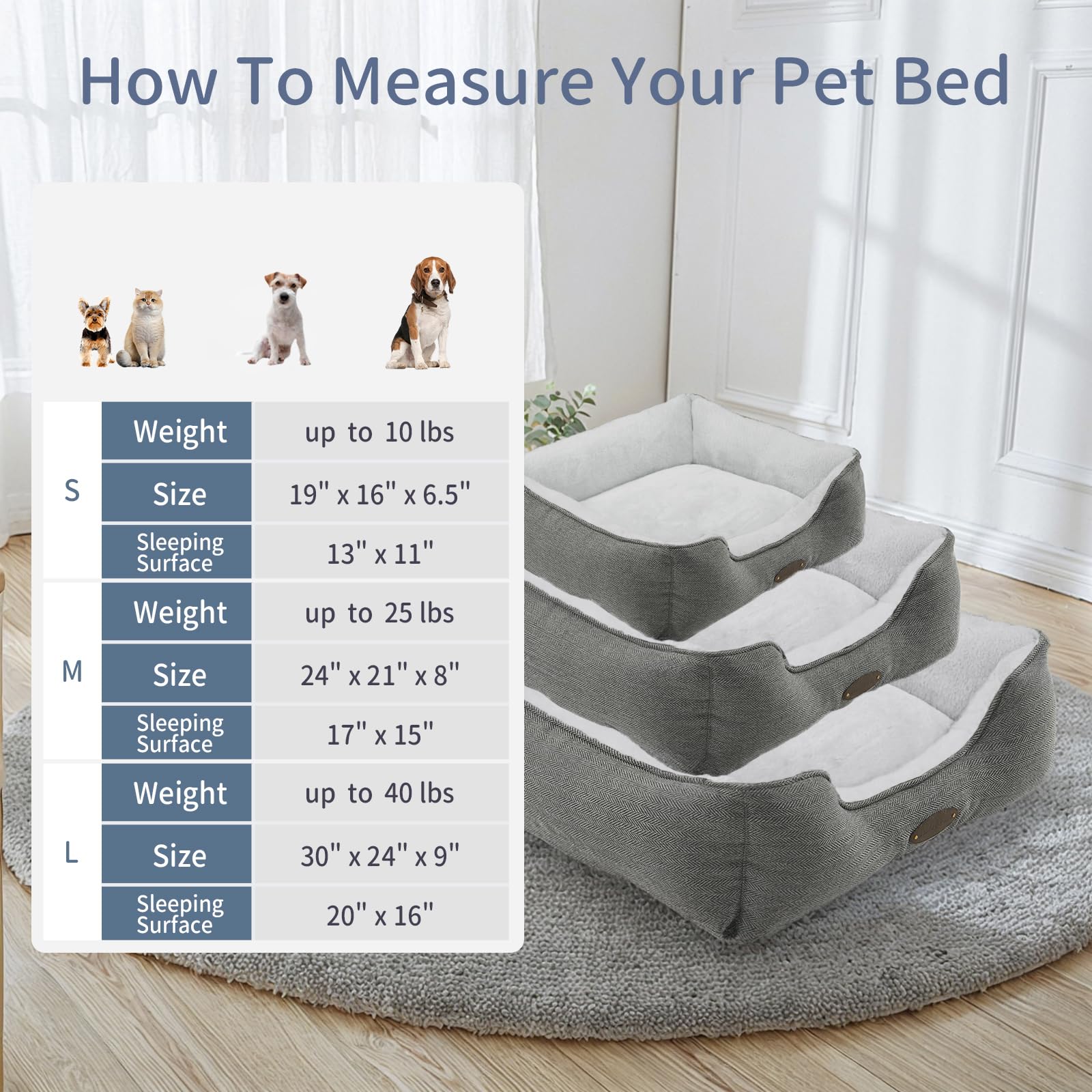 DEBANG HOME bed includes a cozy pillow for added snuggle comfort.