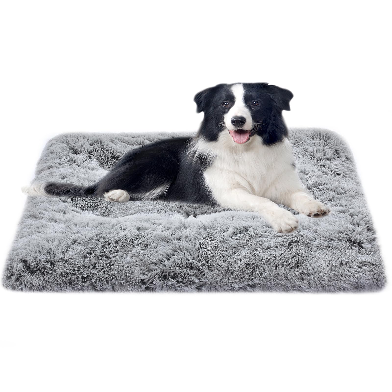 DEBANG HOME dog bed plush surface shows warm, cozy sleep spot.