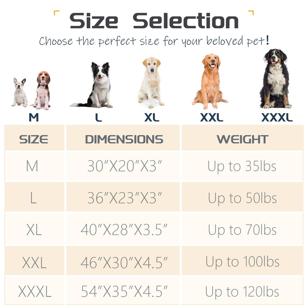 DEBANG HOME dog bed filler uses polyester and broken foam for plush support.