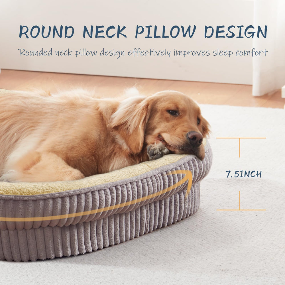 Debang Home oval large-bed sizing fits bigger breeds for spacious lounging