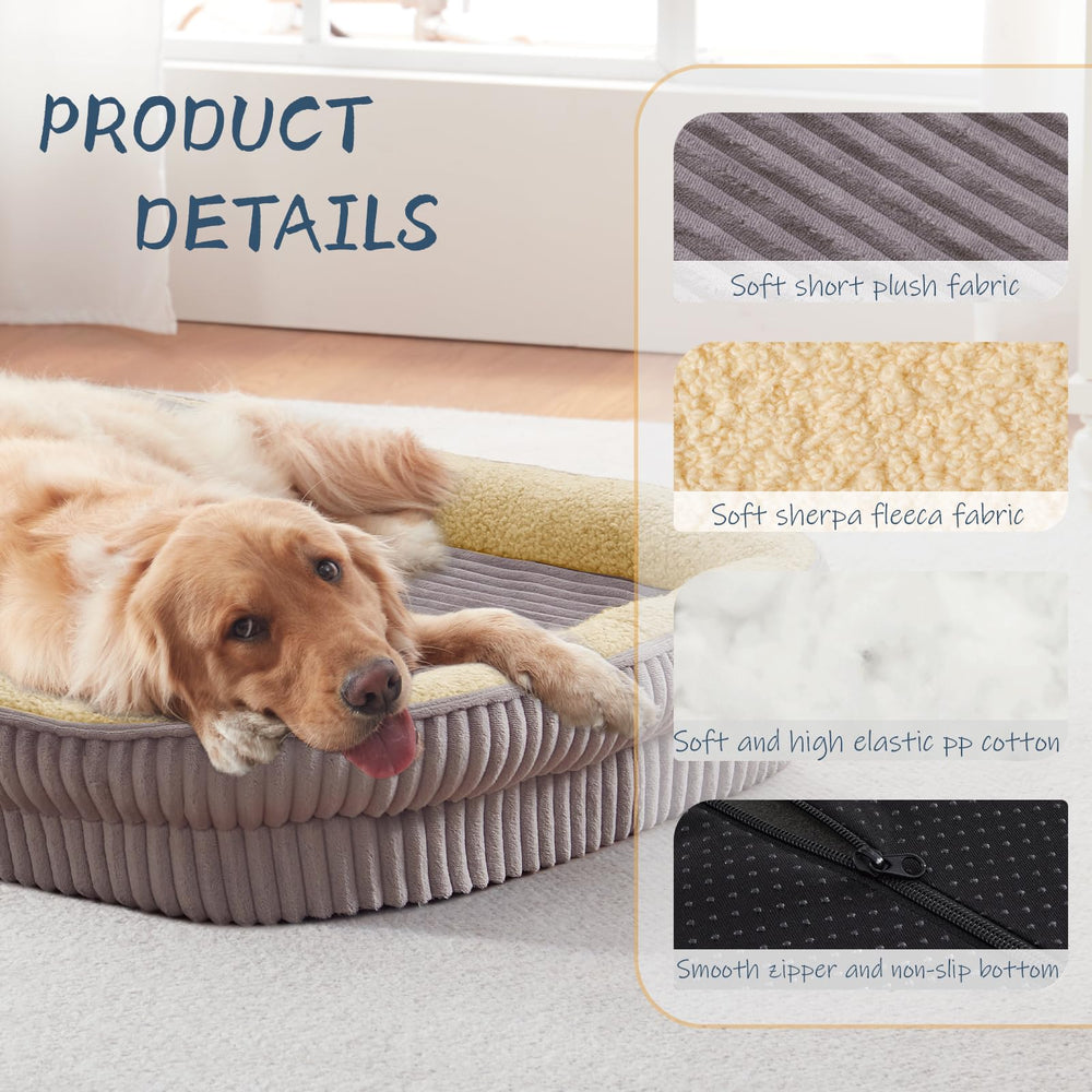 DEBANG HOME bed with removable washable cover for easy cleaning after adventures