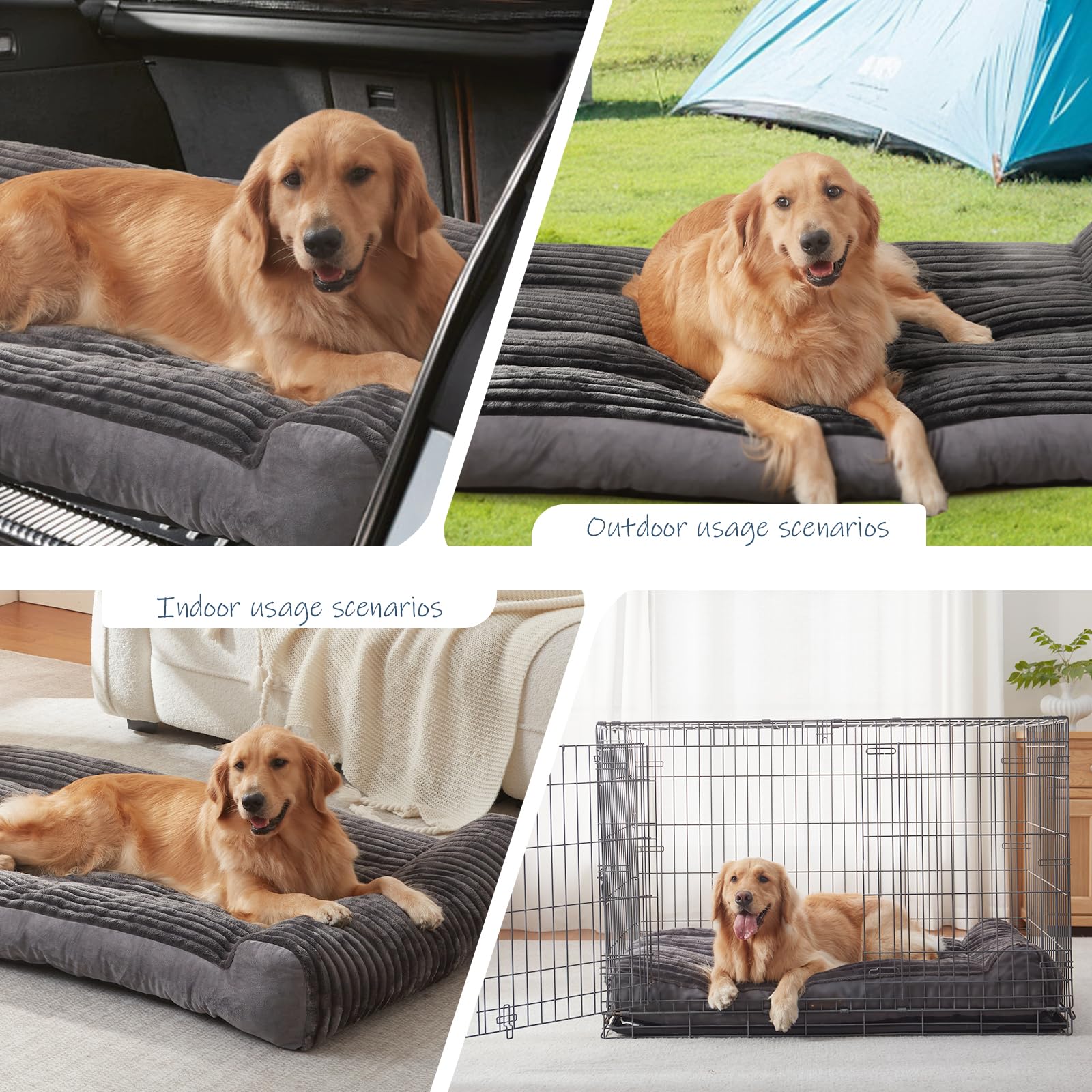 DEBANG HOME dog bed size options from S to XXL for growing and large breeds.