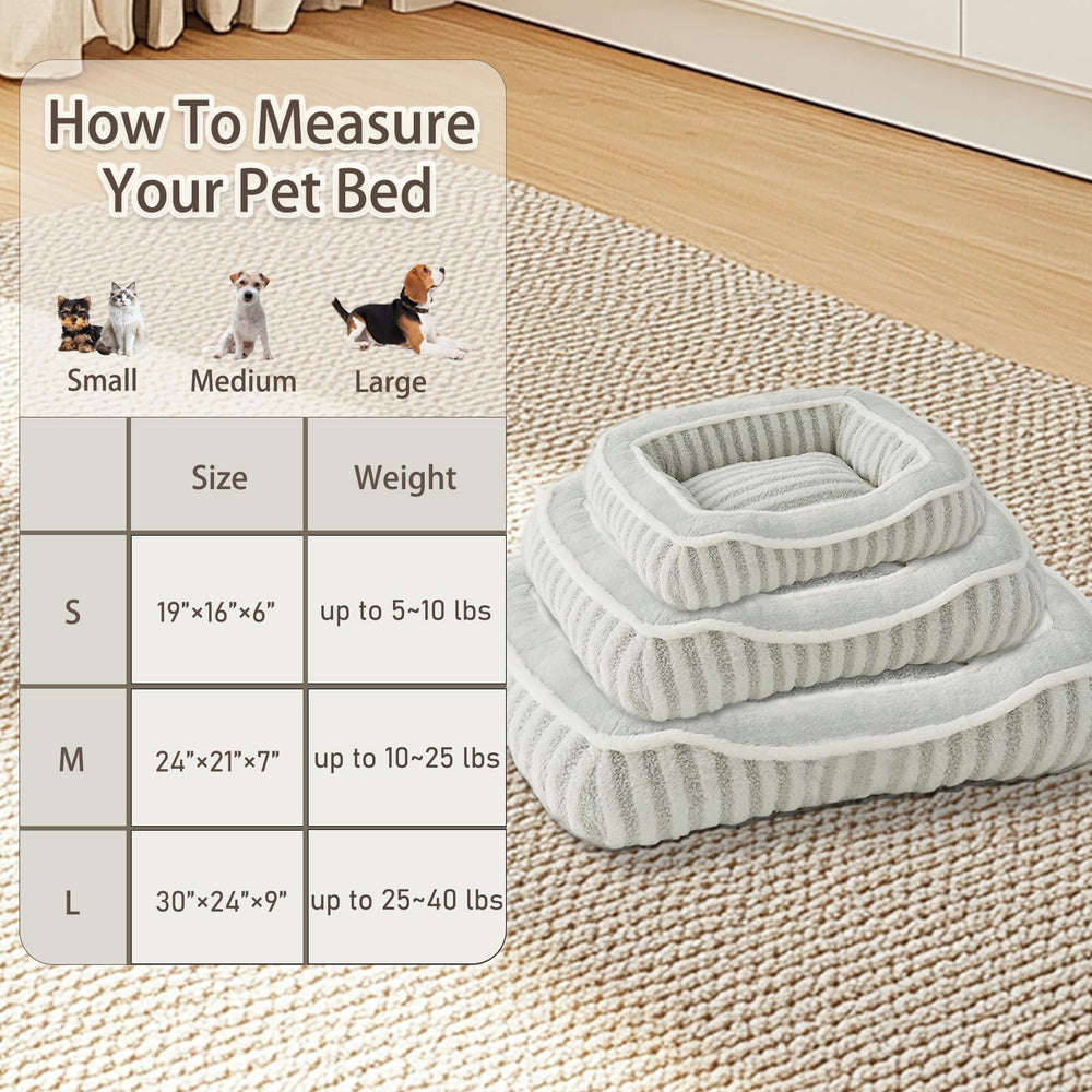 DEBANG HOME dog bed vacuum packaging offers compact, easy transport