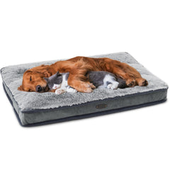 DEBANG HOME dog bed waterproof cover shows spill protection and easy cleaning.