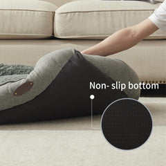 DEBANG HOME extra small bed gray anti-slip bottom keeps the bed steady on slick floors
