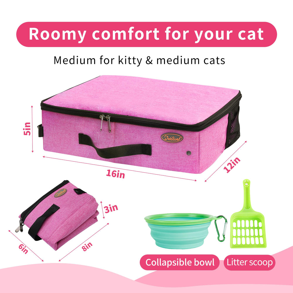 Deblue collapsible bowl for cat hydration while on the move