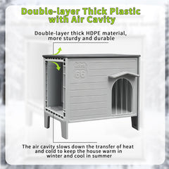 Deblue dog house double-layer HDPE insulation maintains warmth