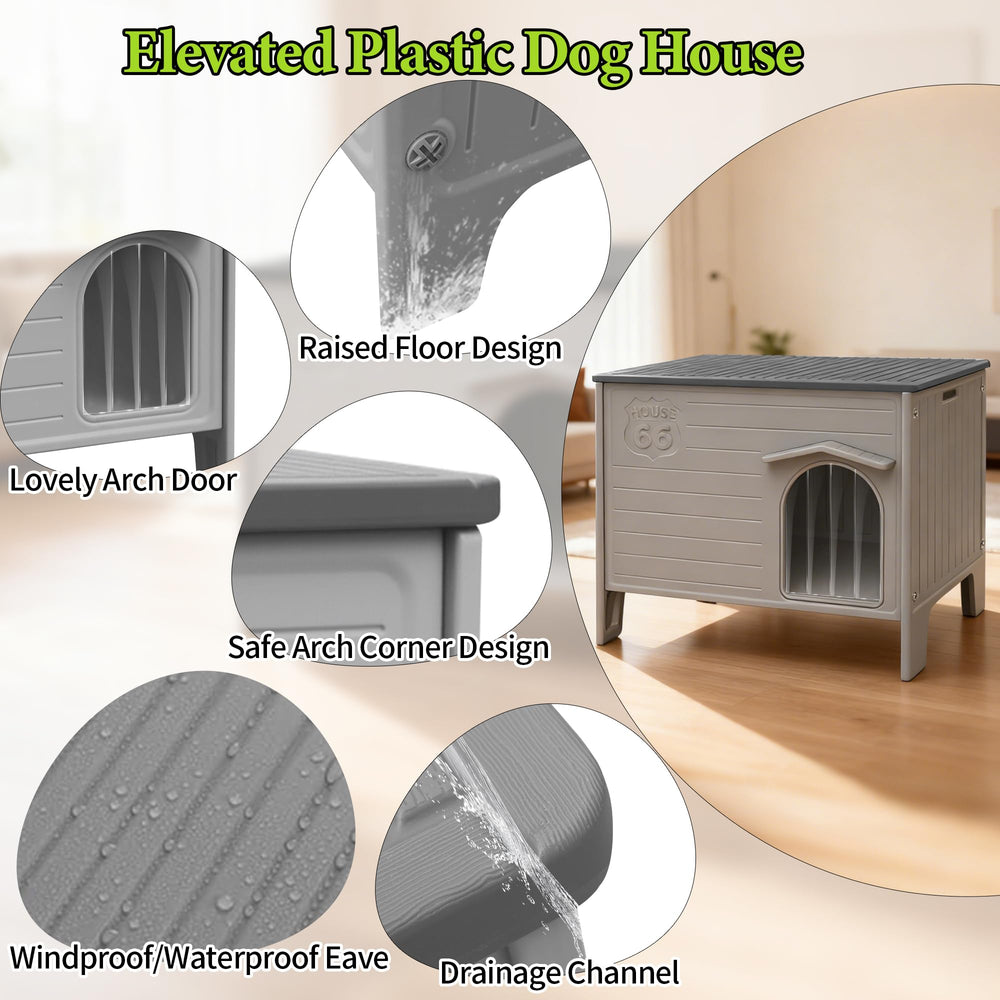 Deblue dog house removable roof for easy cleaning