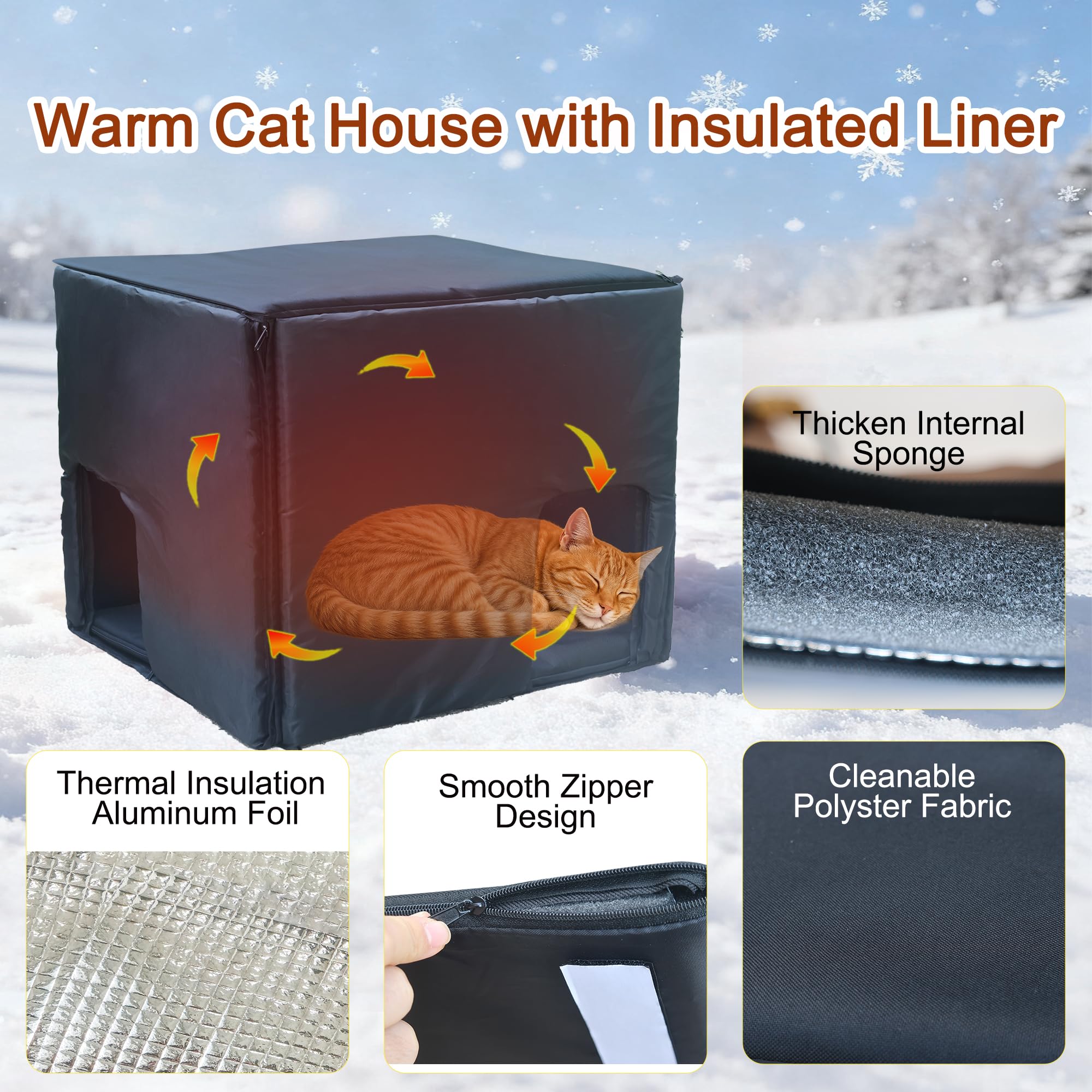 Deblue premium hdpe material offers sturdy support for active cats.