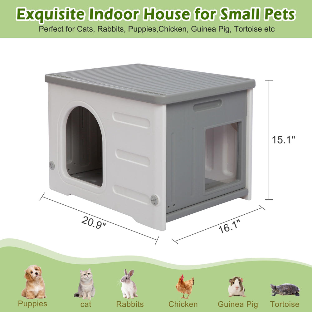 Deblue Waterproof Cat House ideal indoor-outdoor use for versatile placements.