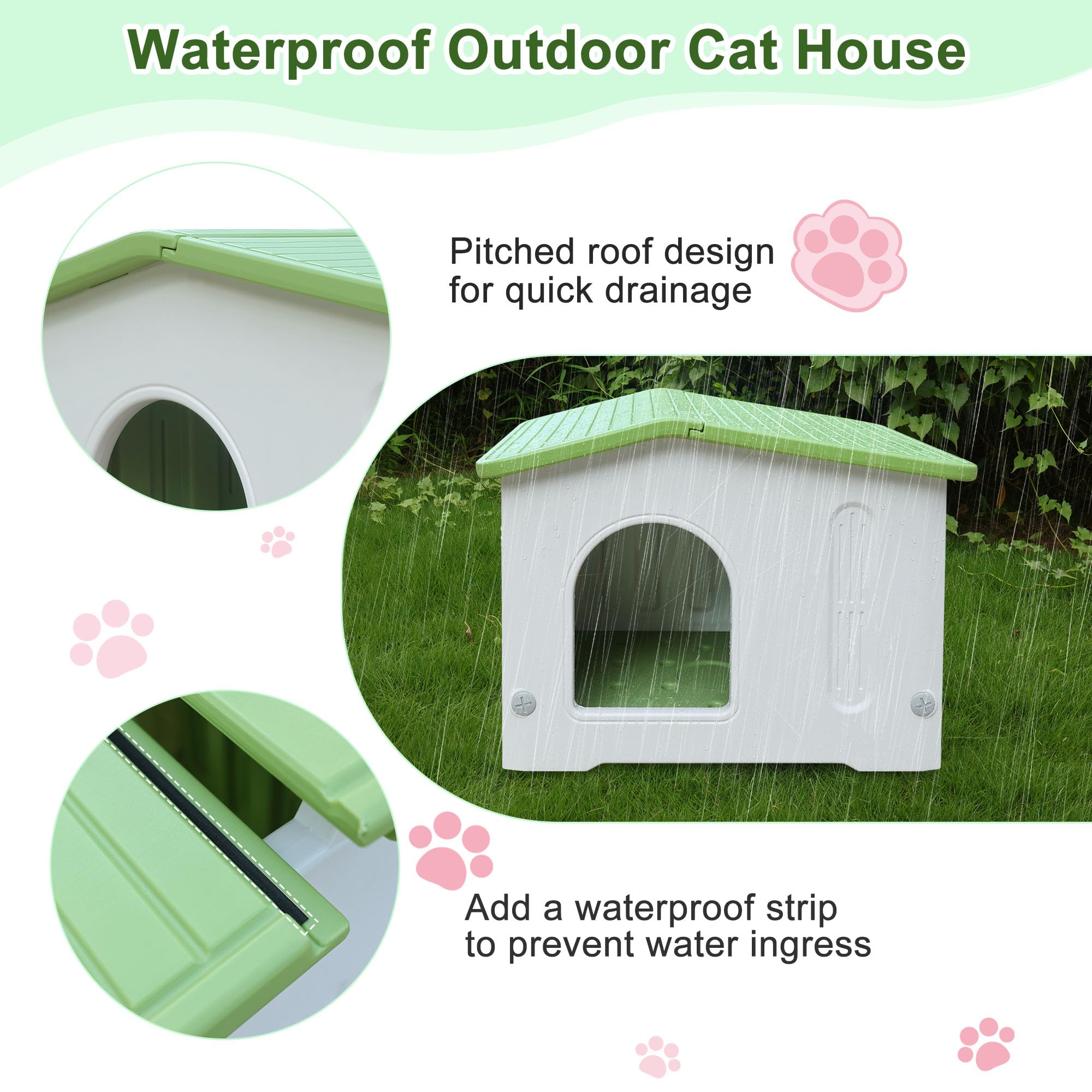 Deblue HDPE shell is durable and waterproof for year-round shelter