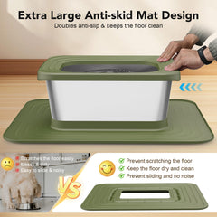 Decflow premium stainless steel bowl is durable and easy to sanitize.