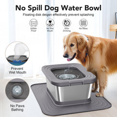Decflow double anti-skid silicone base anchors the bowl on slick floors.