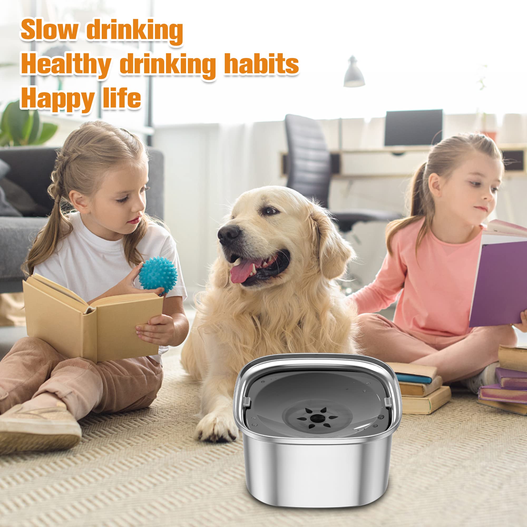 Decflow internal filter water bowl highlights clean water and reduced dirt
