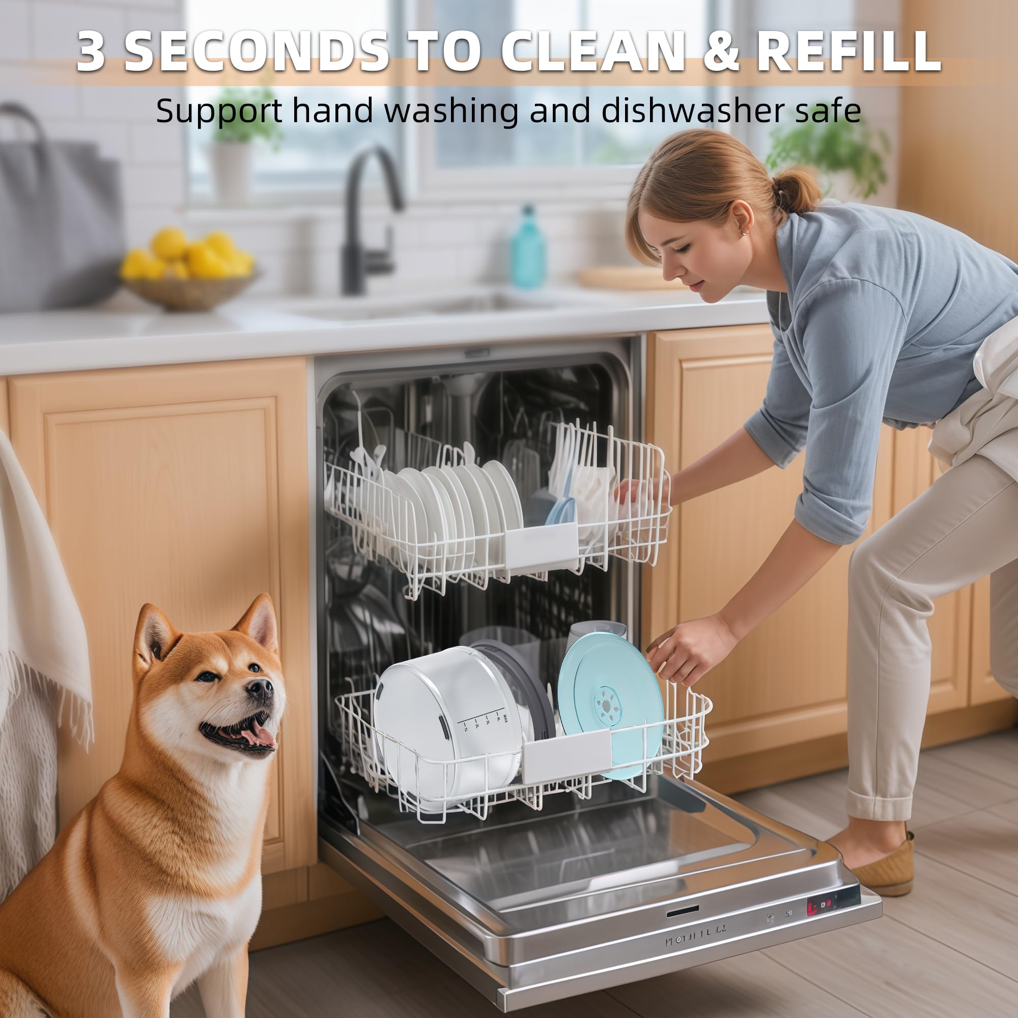Decflow large capacity 4.5 liter bowl ideal for multi-pet homes