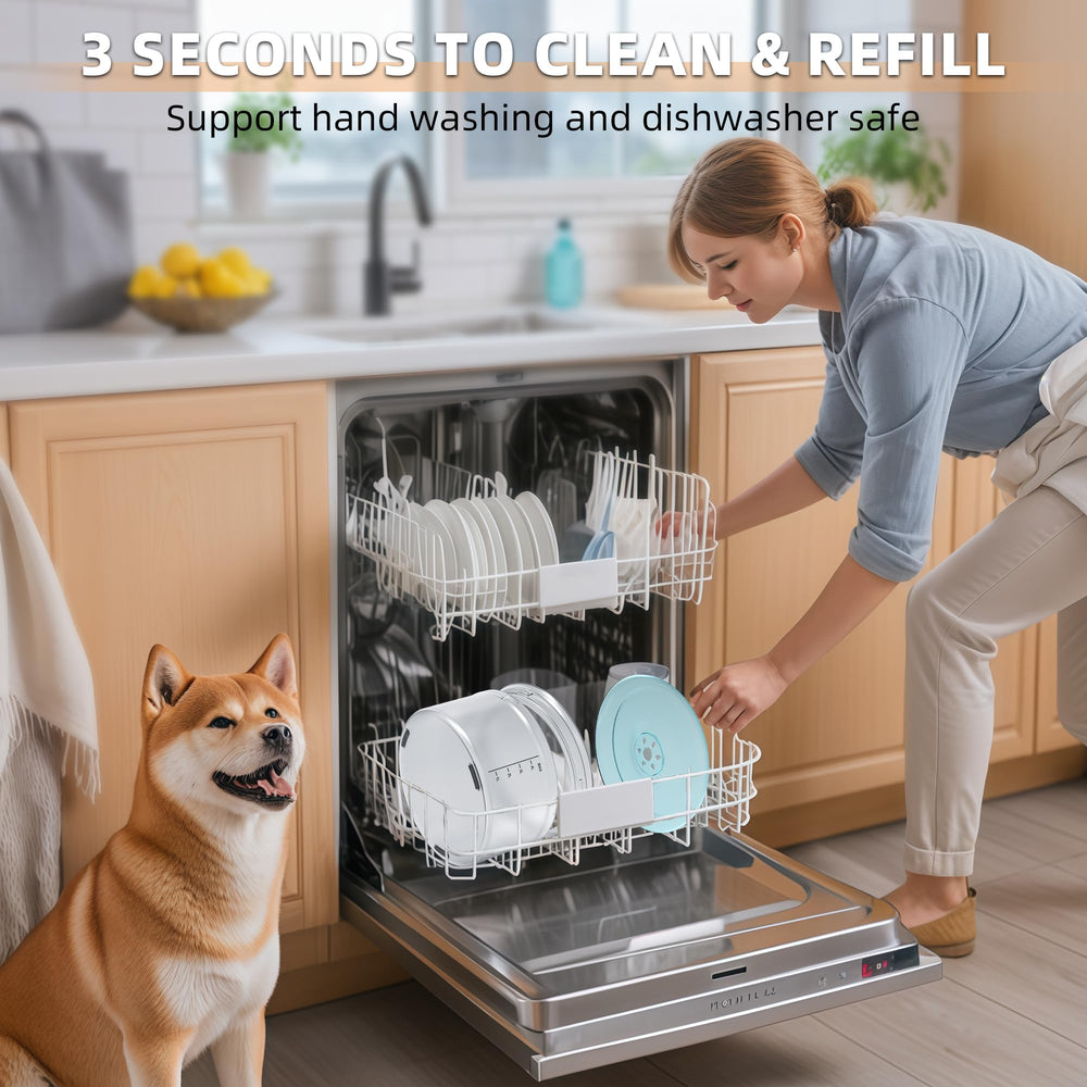 Decflow slow-drinking design promotes calm sipping without splashes.