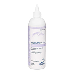 Dechra TrizULTRA + Keto Flush ear cleanser for pets supports gentle ear care.