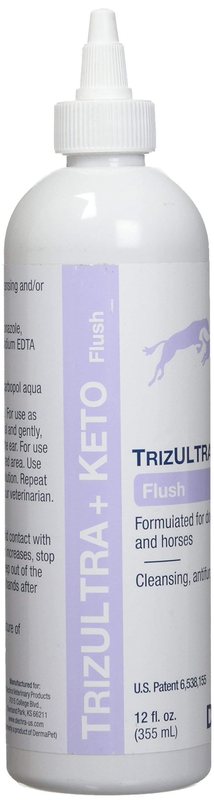 Dechra TrizULTRA + Keto Flush pretreatment before antibiotic use for topical care.