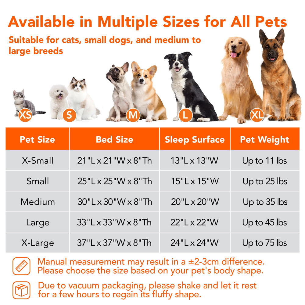 Deconovo Calming Donut Dog Bed lightweight design travels easily from room to car.