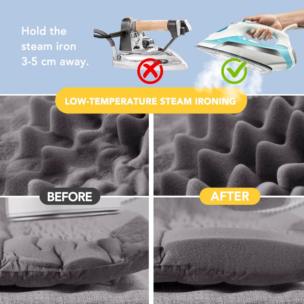 Deconovo anti-slip bottom keeps the bed steady on wood or tile.