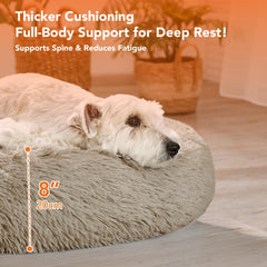 Deconovo donut bed raised rim supports head for relaxed naps